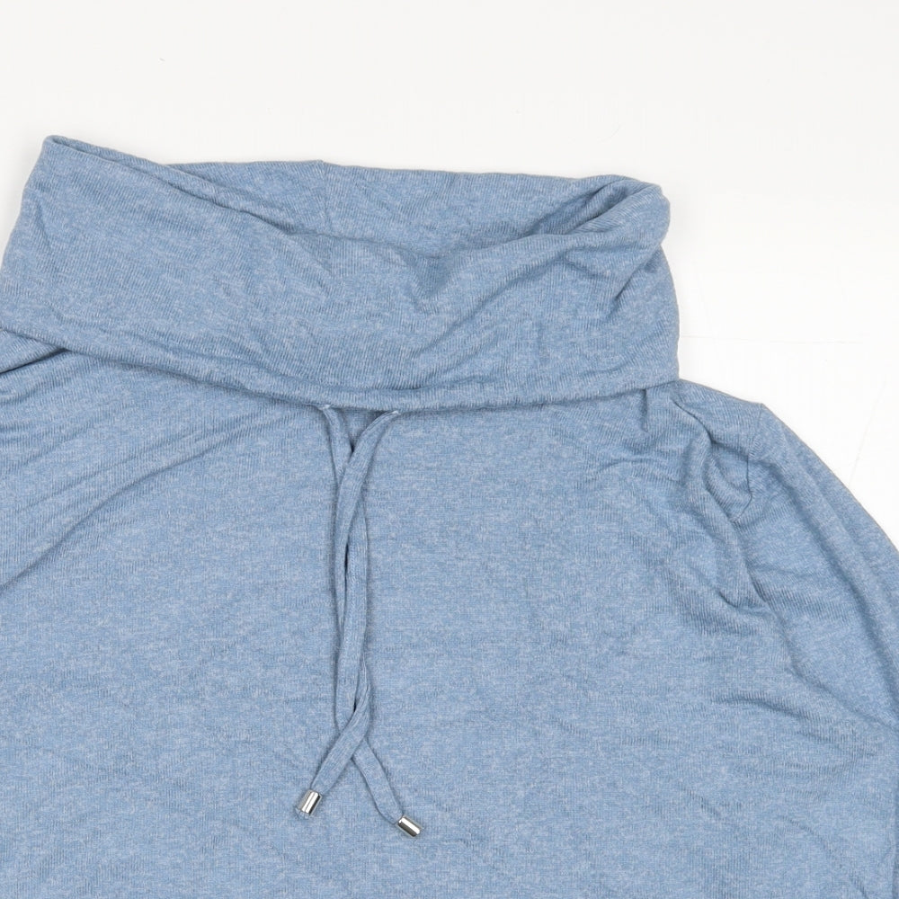 F&F Womens Blue Viscose Pullover Sweatshirt Size 12 Pullover