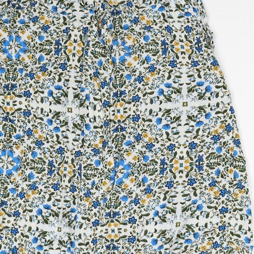 Izabel Womens Multicoloured Floral Viscose Basic Blouse Size 16 High Neck