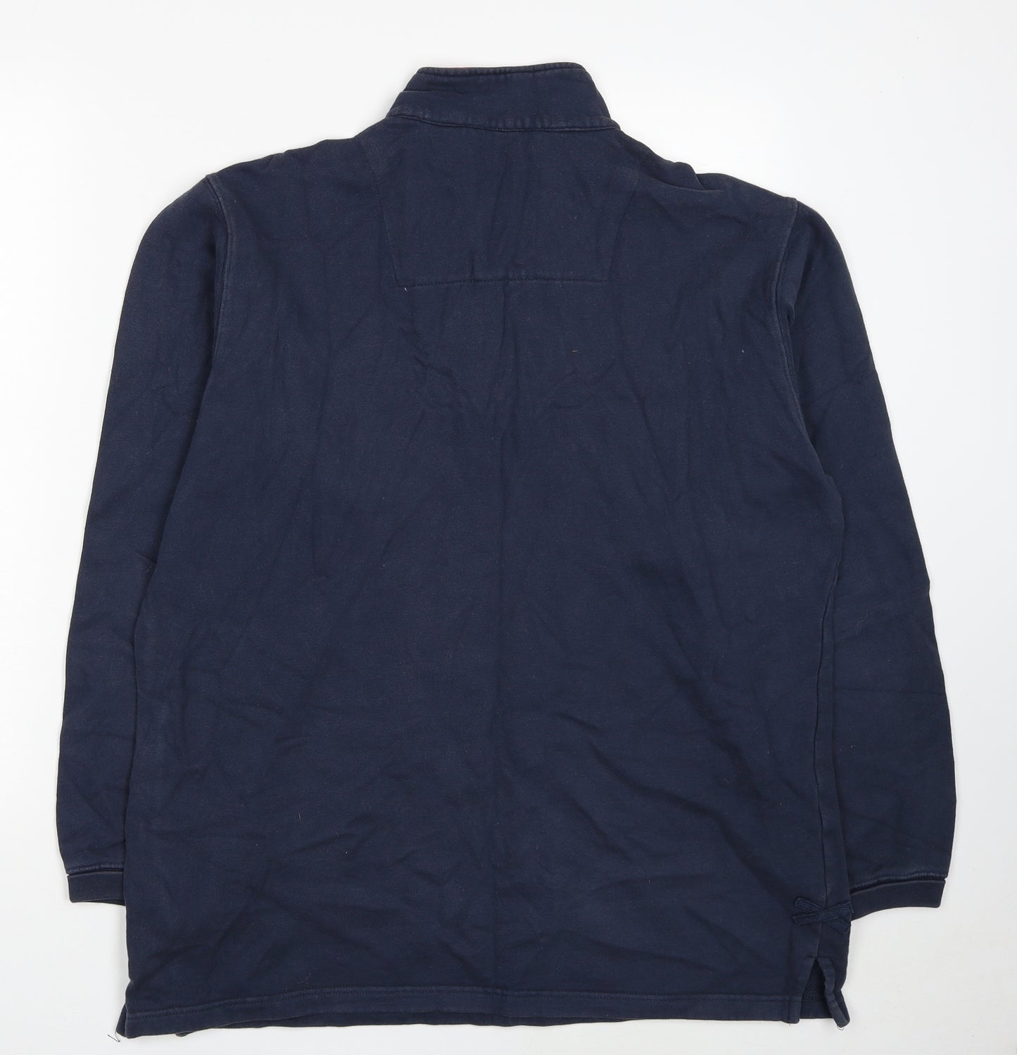 Cotton Traders Mens Blue Cotton Pullover Sweatshirt Size M