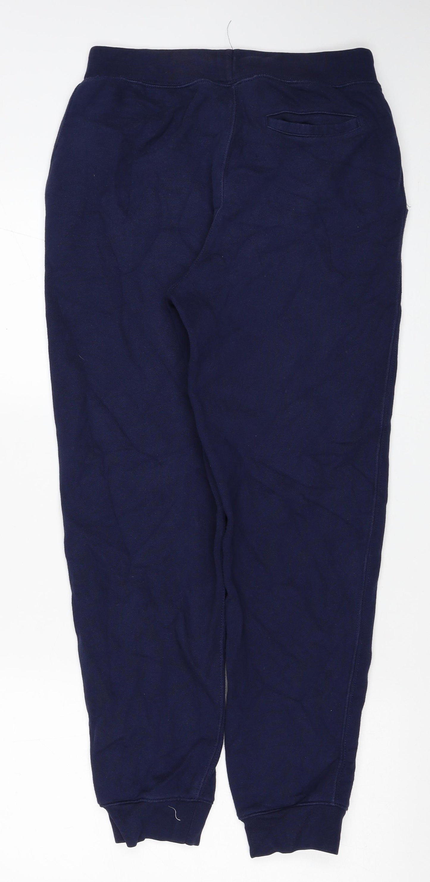 Polo Ralph Lauren Womens Blue Cotton Track Pants Trousers Size L L27 in Regular Drawstring