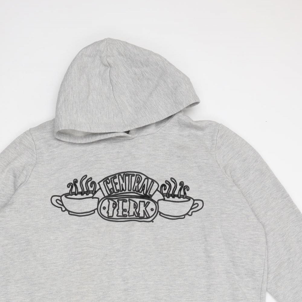 George Womens Grey Round Neck Cotton Pullover Jumper Size L - FRIENDS