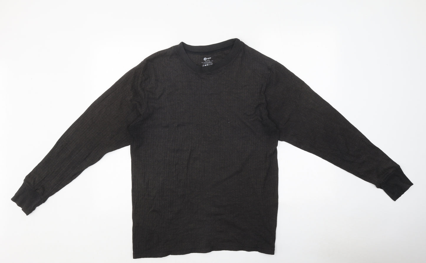 Higear Mens Grey Polyester T-Shirt Size XL Round Neck - Ribbed