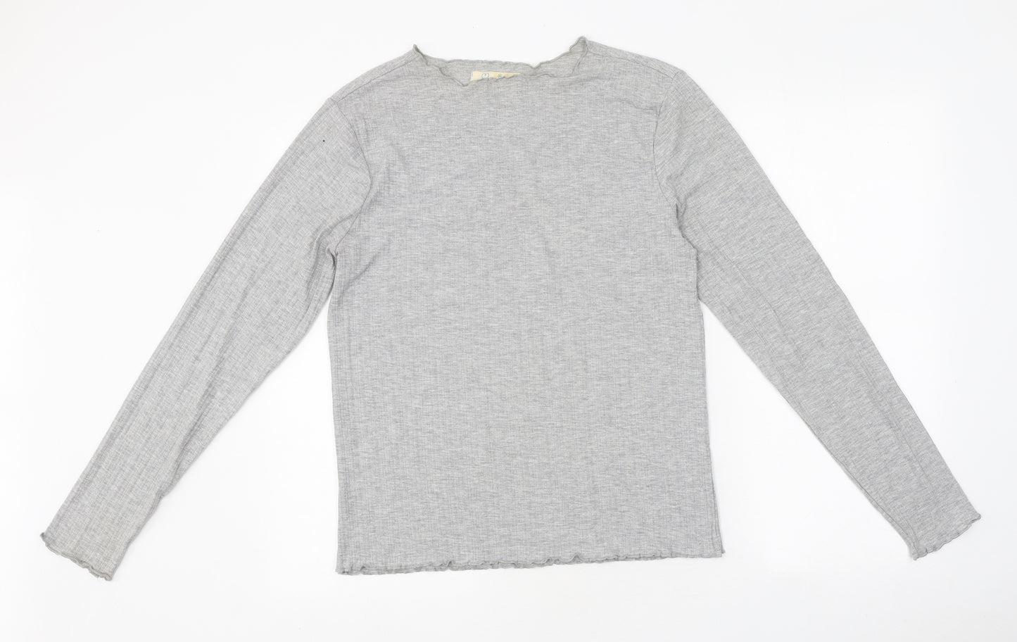 Primark Womens Grey Polyester Basic T-Shirt Size M Round Neck