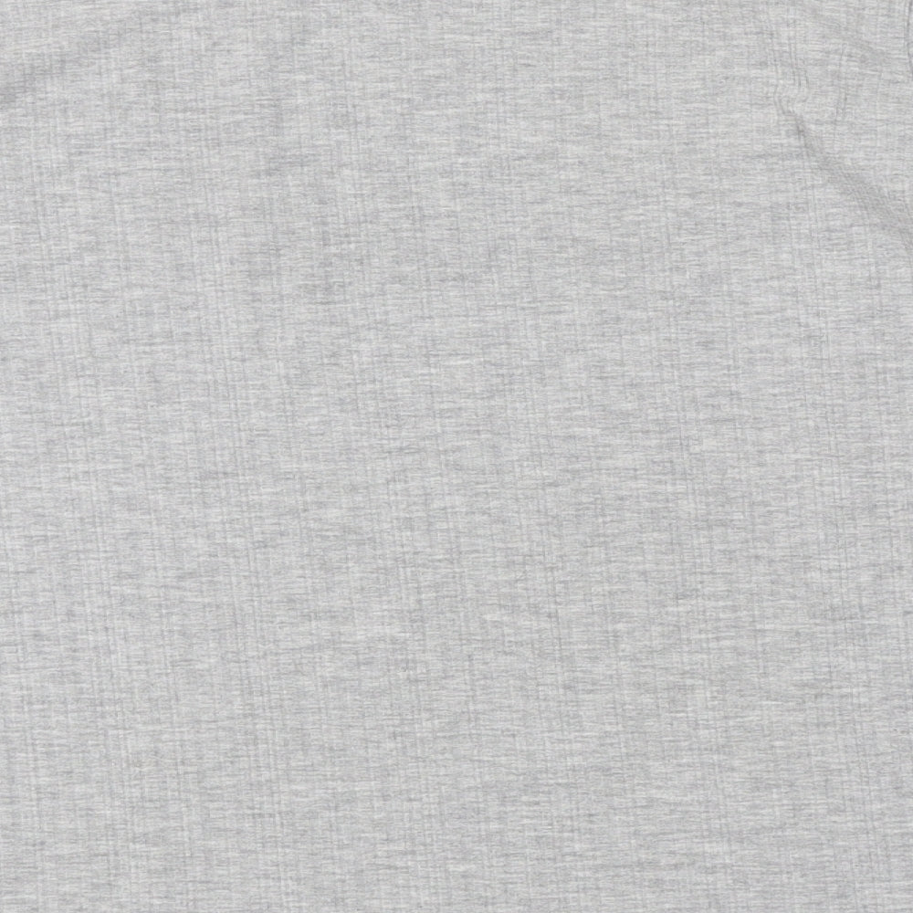 Primark Womens Grey Polyester Basic T-Shirt Size M Round Neck