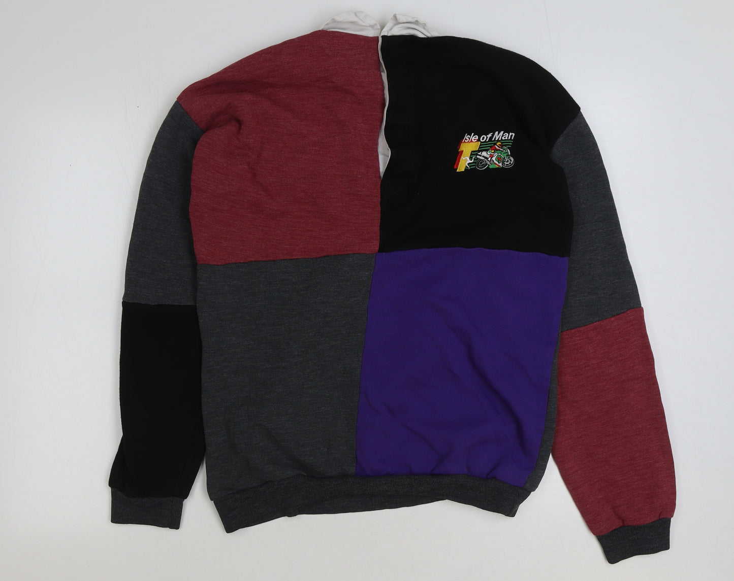Leisureland Mens Multicoloured Polyester Pullover Sweatshirt Size XL - Isle of Man TT