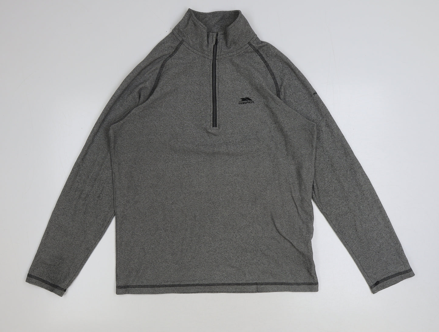 Trespass Mens Grey Polyester Pullover Sweatshirt Size M