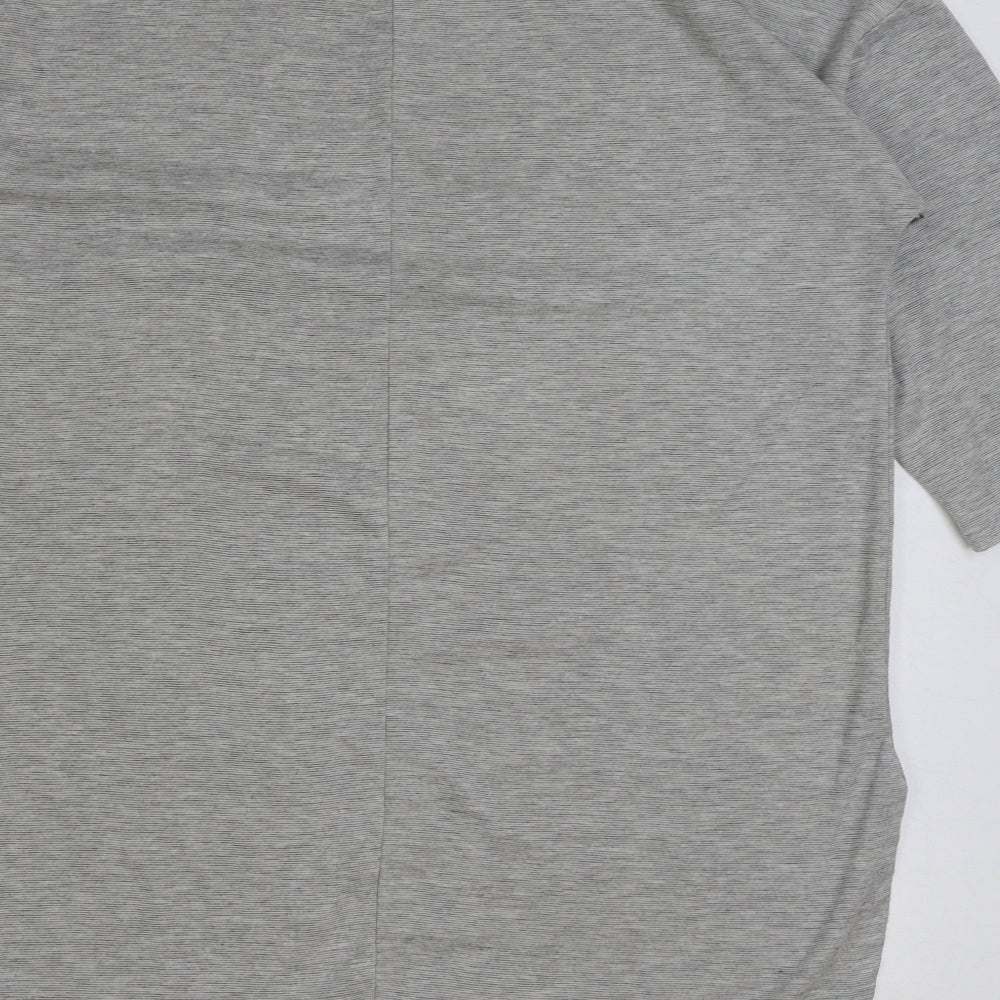 PRIMAR Womens Grey Polyester Basic T-Shirt Size S Round Neck