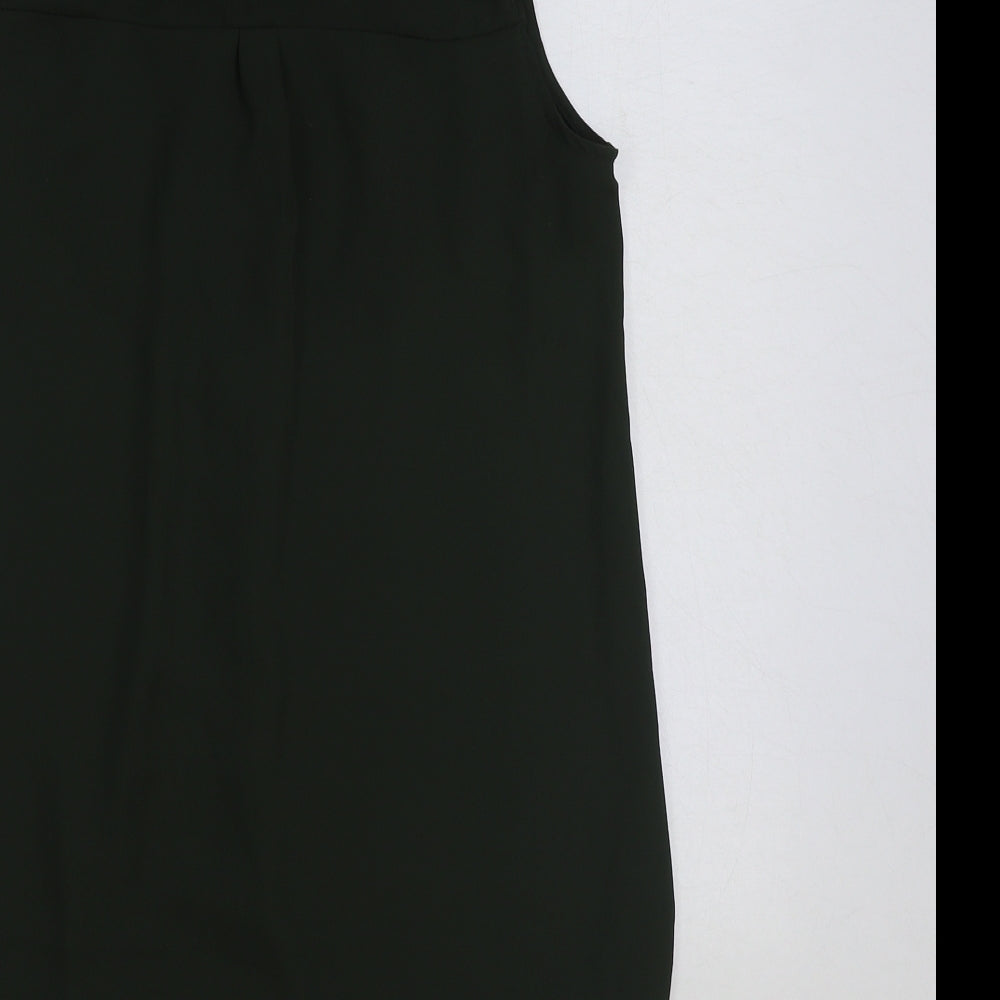 Atmosphere Womens Green Polyester Basic Button-Up Size 10 Collared