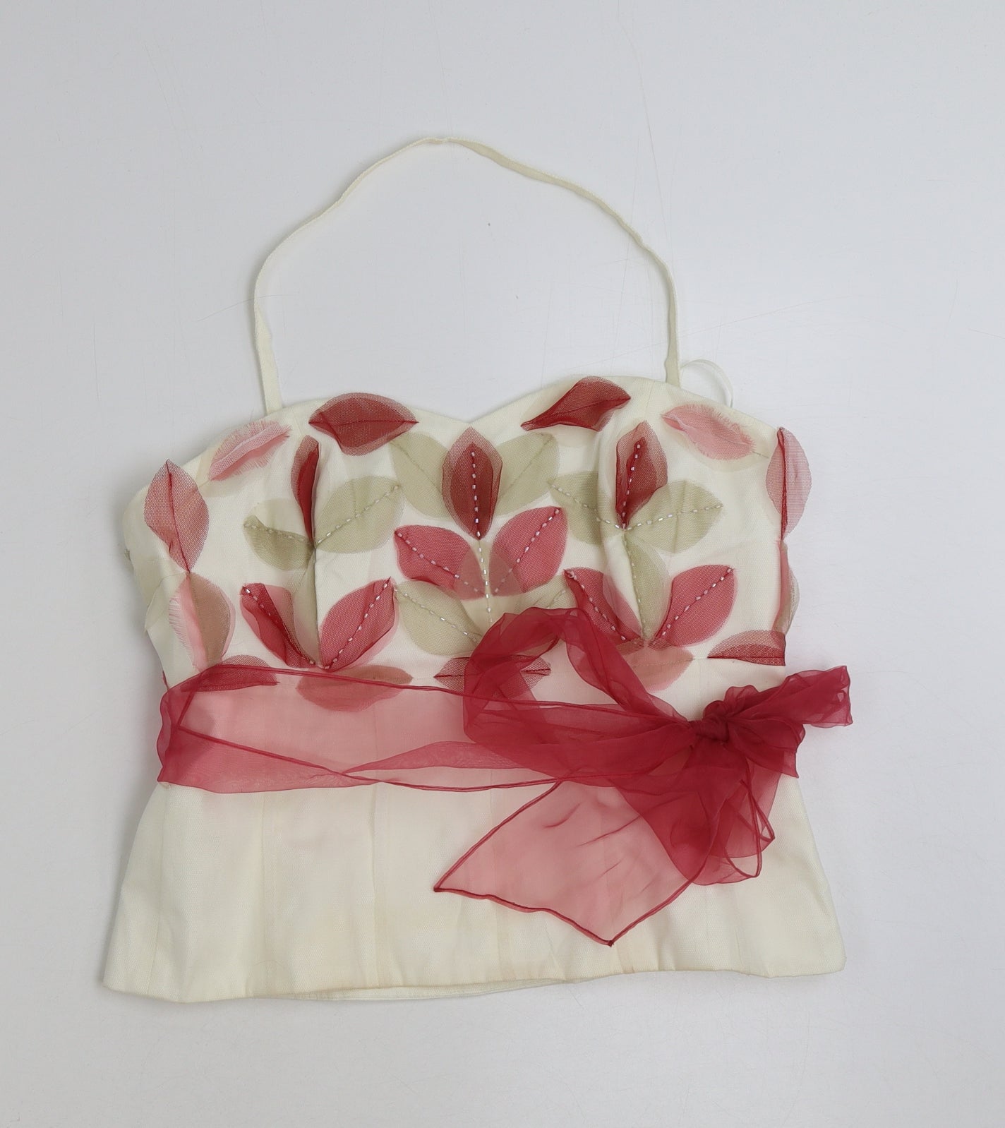 Coast Womens Multicoloured Floral Polyester Basic Blouse Size 14 Sweetheart