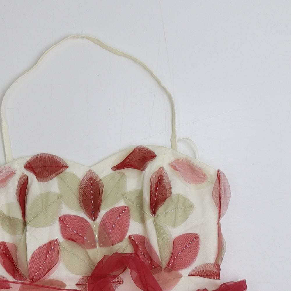 Coast Womens Multicoloured Floral Polyester Basic Blouse Size 14 Sweetheart