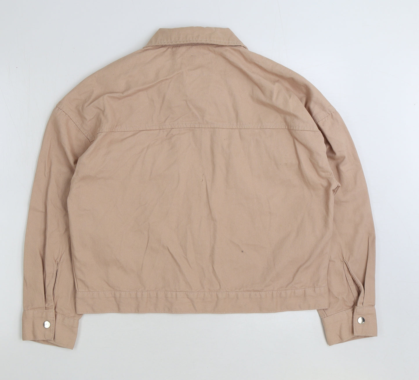 Denim & Co. Womens Pink Jacket Size 12 Zip