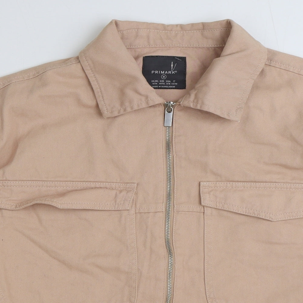 Denim & Co. Womens Pink Jacket Size 12 Zip