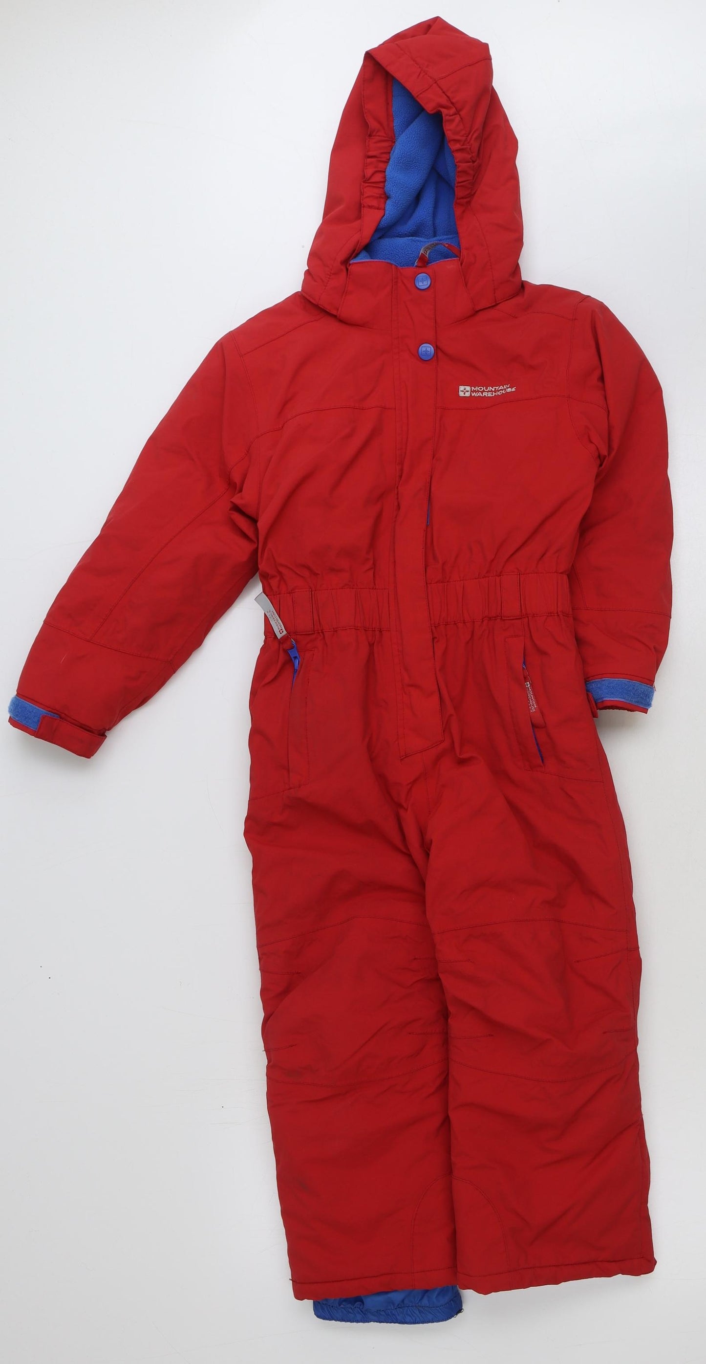 Mountain Warehouse Boys Red Overcoat Snowsuit Size 5-6 Years Zip