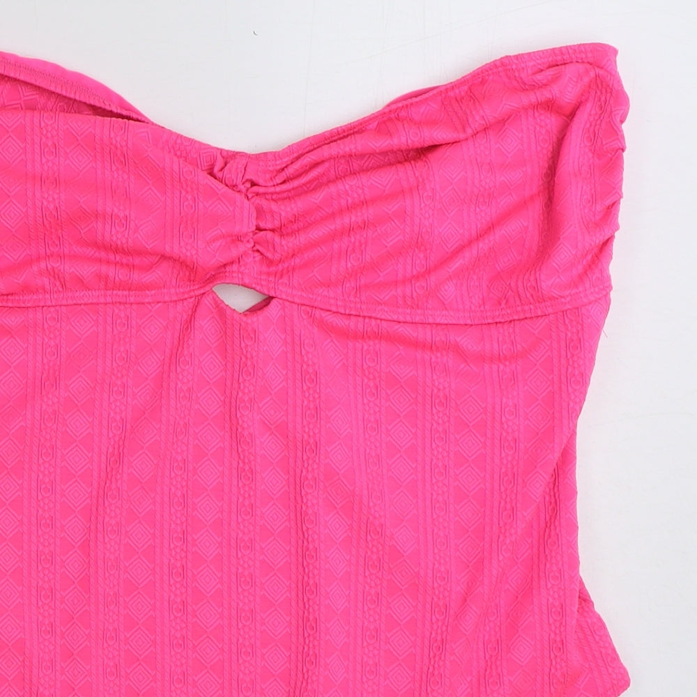 Matalan Womens Pink Polyester One Piece Size 20