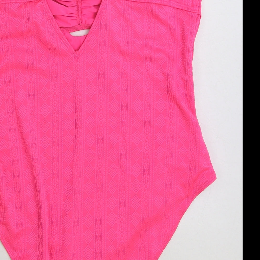 Matalan Womens Pink Polyester One Piece Size 20