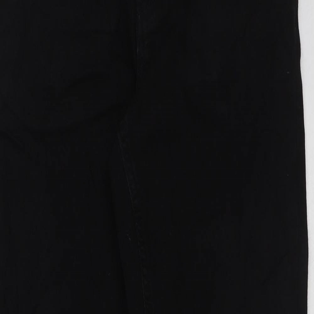 Marks and Spencer Womens Black Cotton Skinny Jeans Size 10 L27 in Regular Button