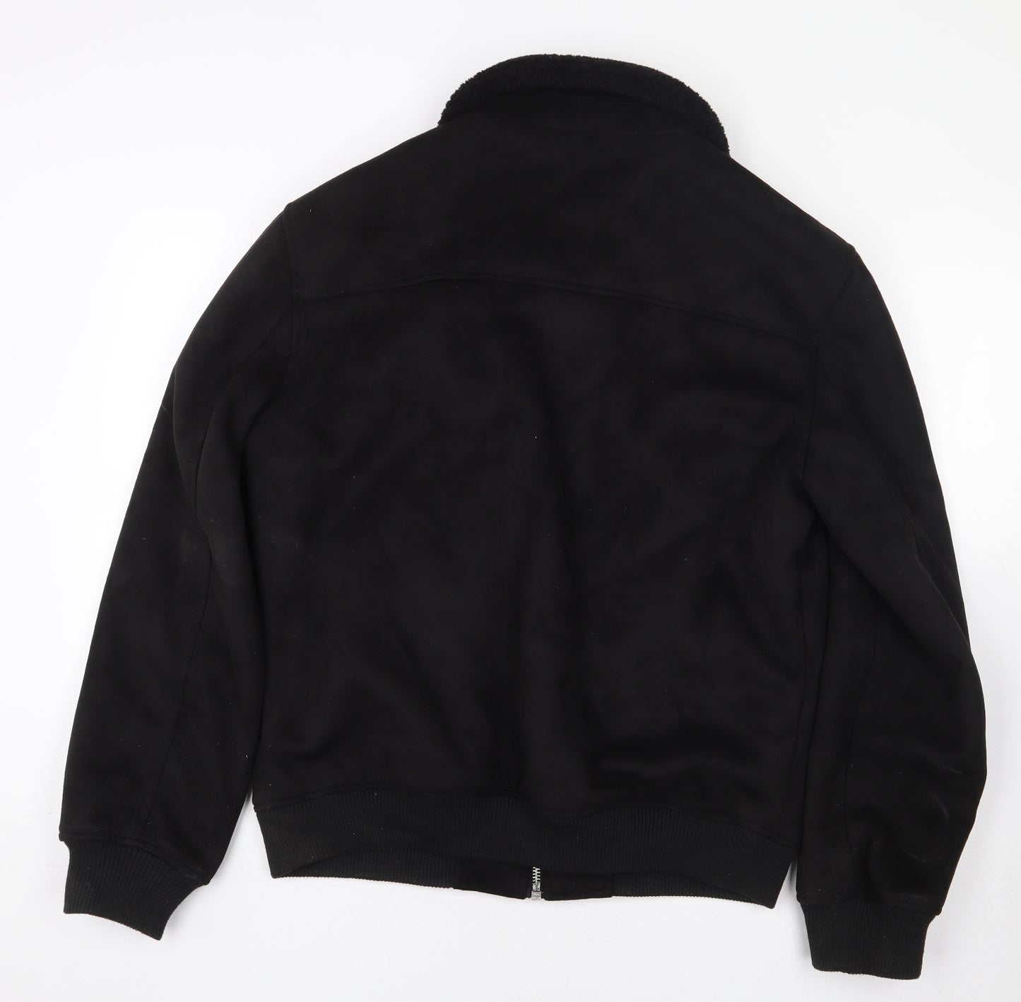 River Island Mens Black Jacket Size L Zip