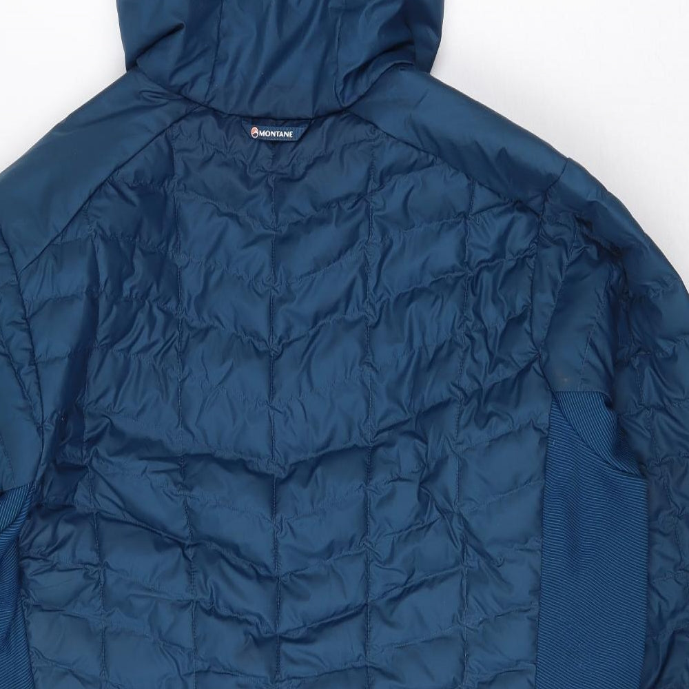 Montane Mens Blue Rain Coat Coatigan Size 2XL Zip