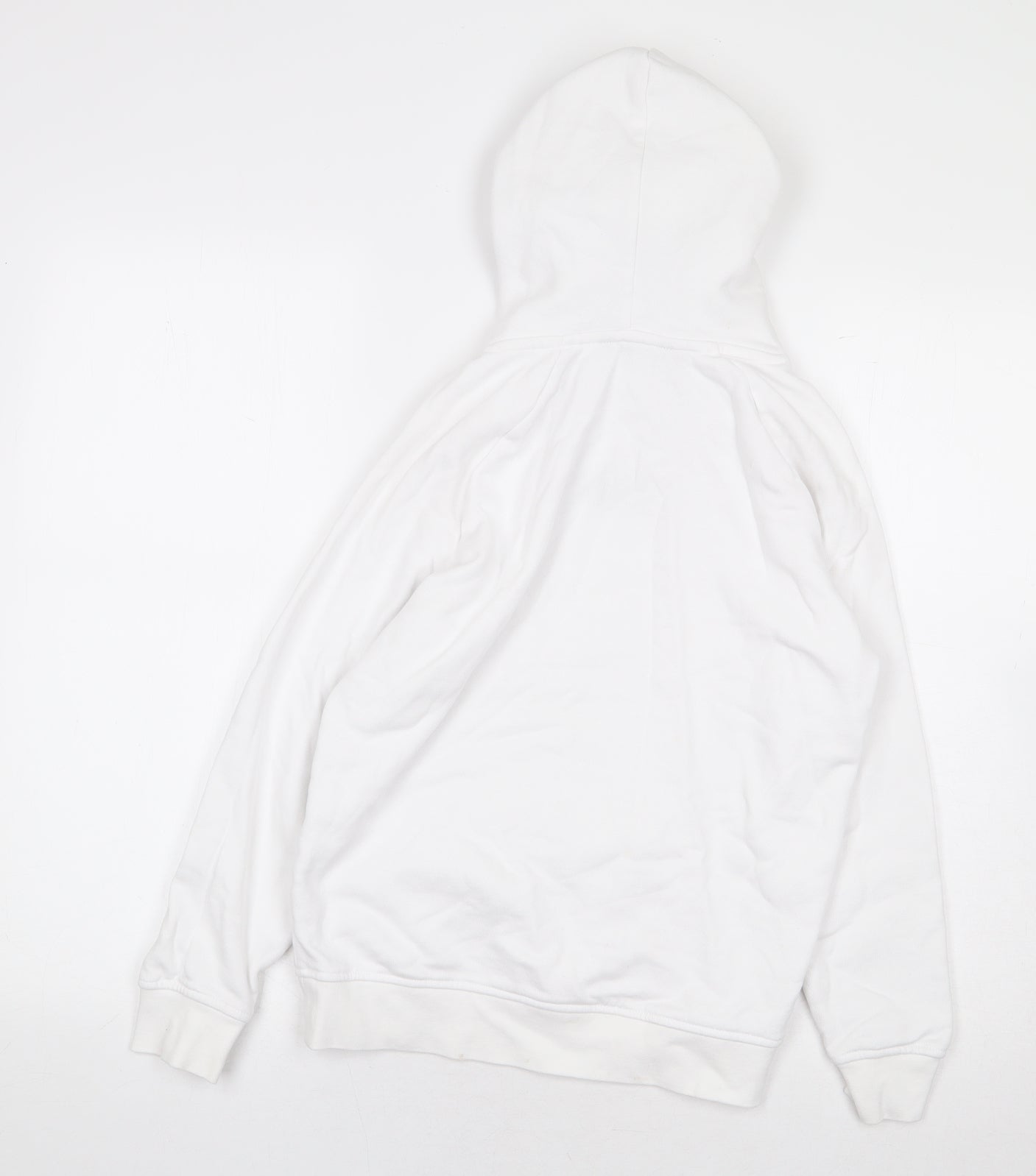 George Girls White Cotton Pullover Hoodie Size 8-9 Years Pullover