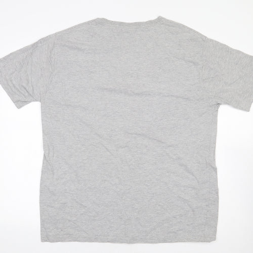 Saltrock Mens Grey Cotton T-Shirt Size 2XL Round Neck