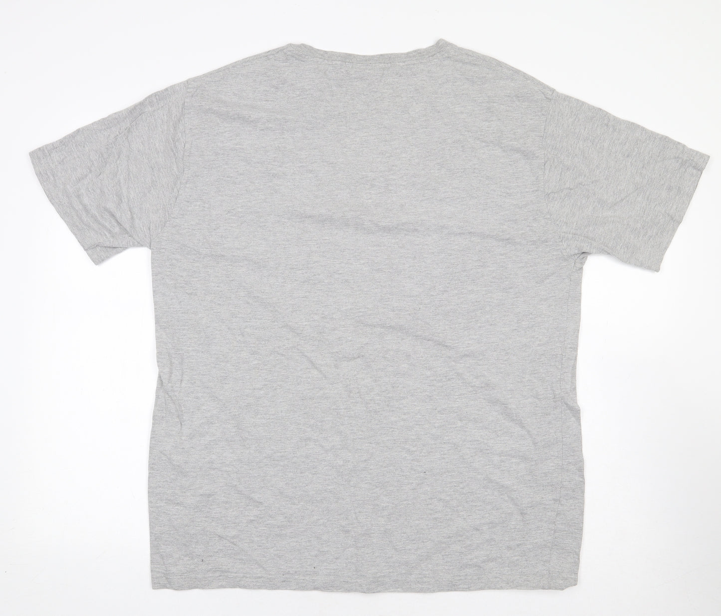 Saltrock Mens Grey Cotton T-Shirt Size 2XL Round Neck