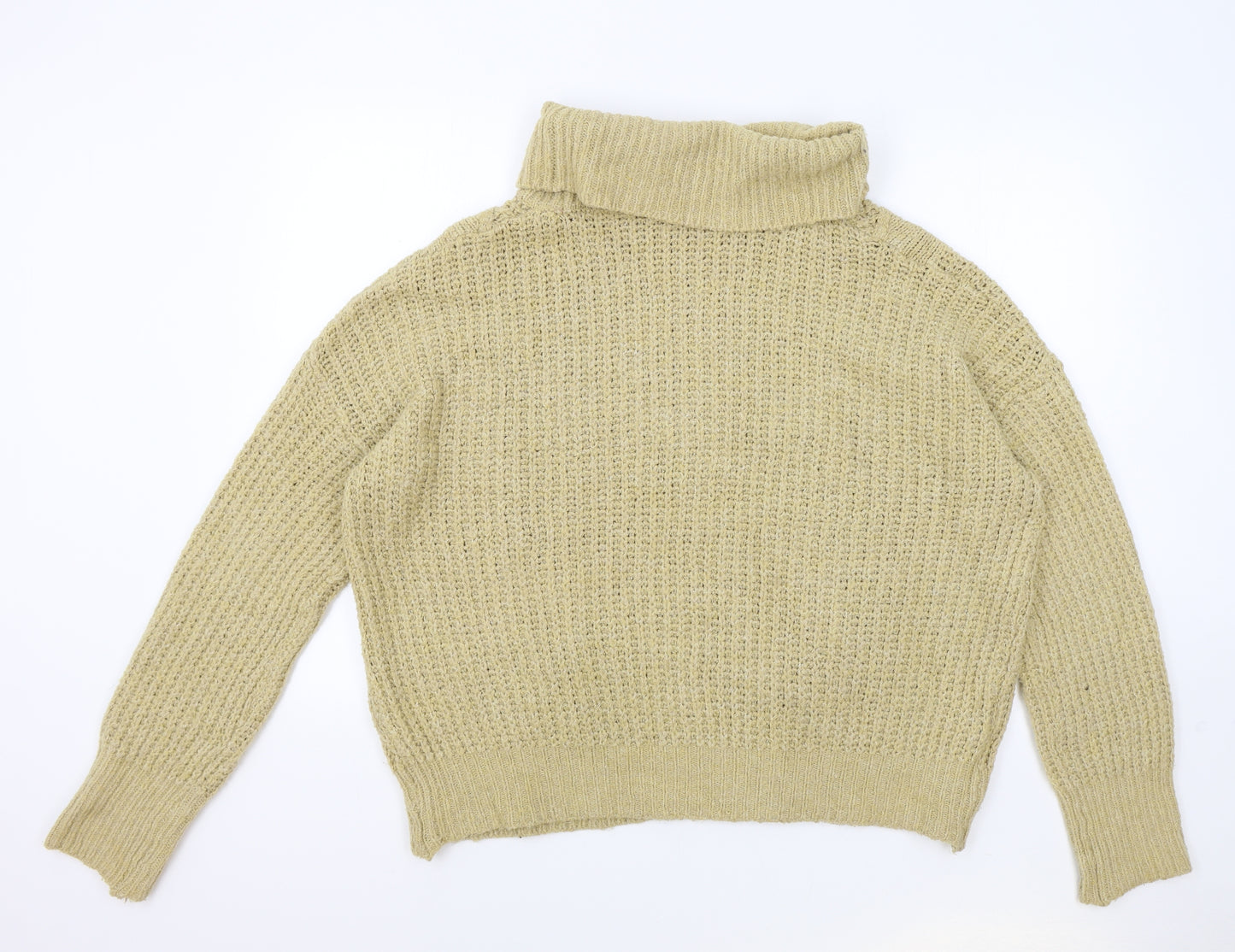 Primark Womens Brown Roll Neck Polyester Pullover Jumper Size L