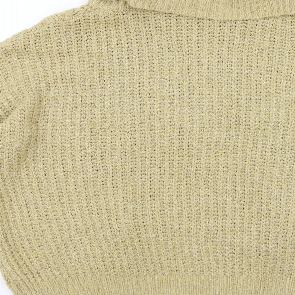 Primark Womens Brown Roll Neck Polyester Pullover Jumper Size L