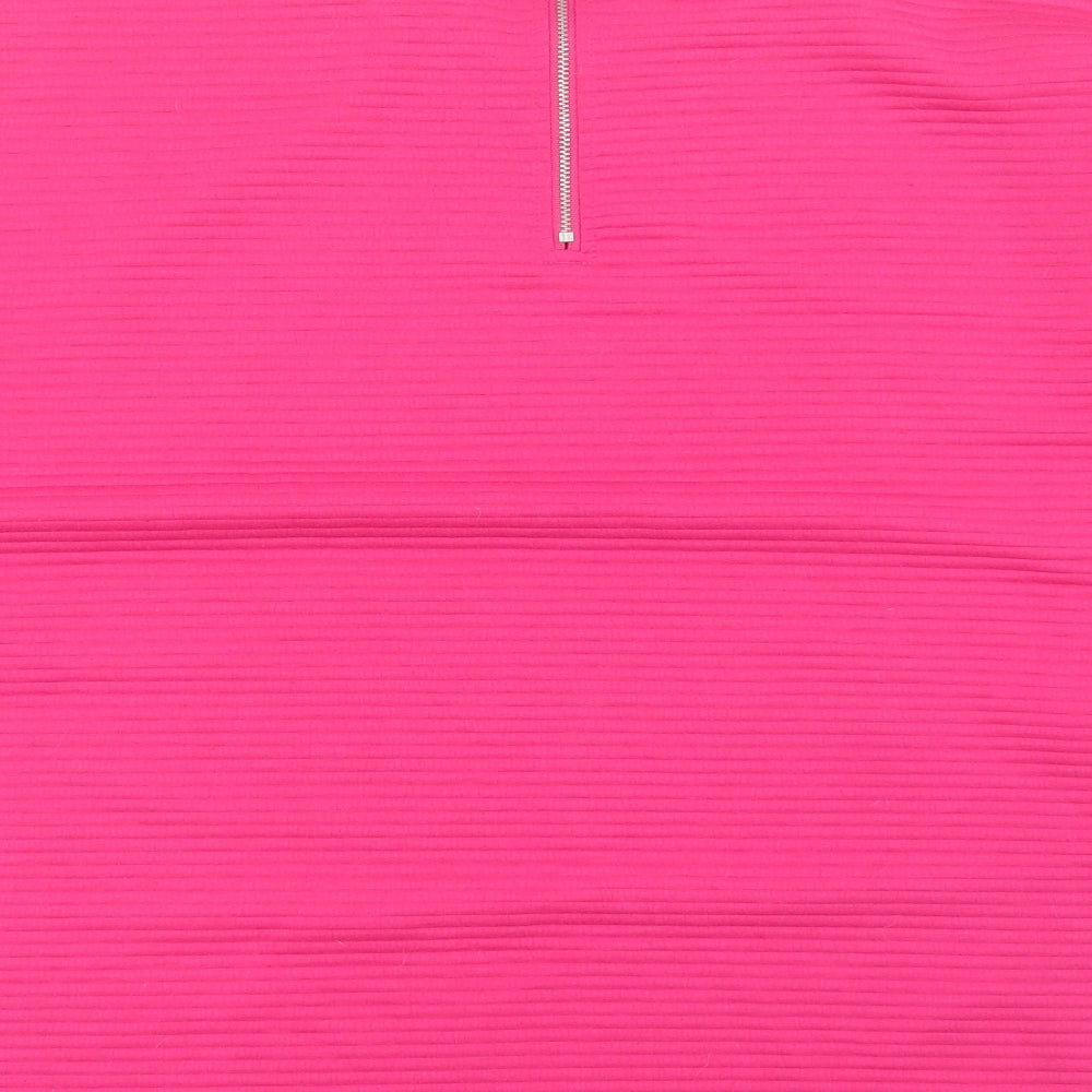 George Womens Pink Polyester Basic T-Shirt Size 18 Crew Neck