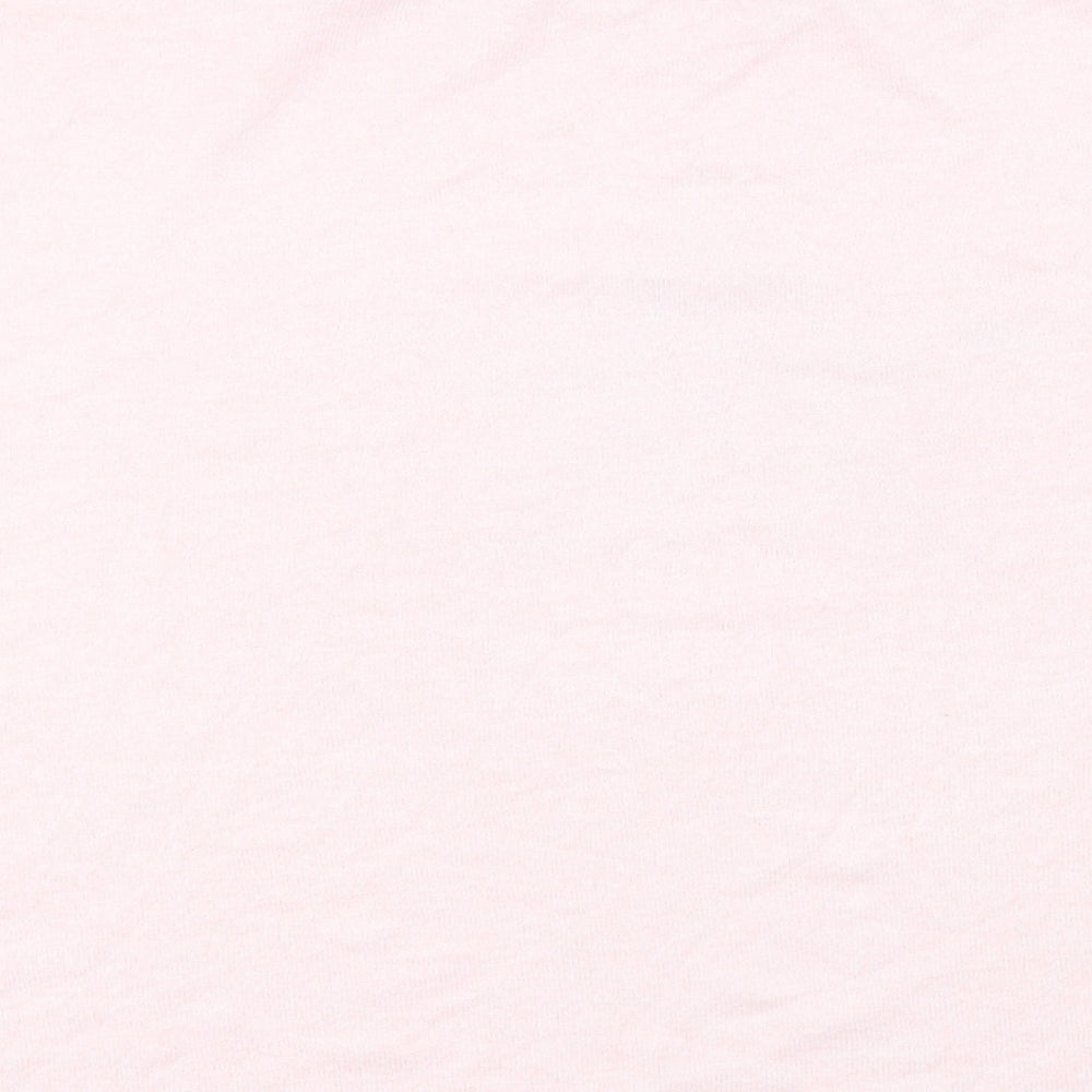 Dorothy Perkins Womens Pink Animal Print Polyester Basic T-Shirt Size 22 Crew Neck