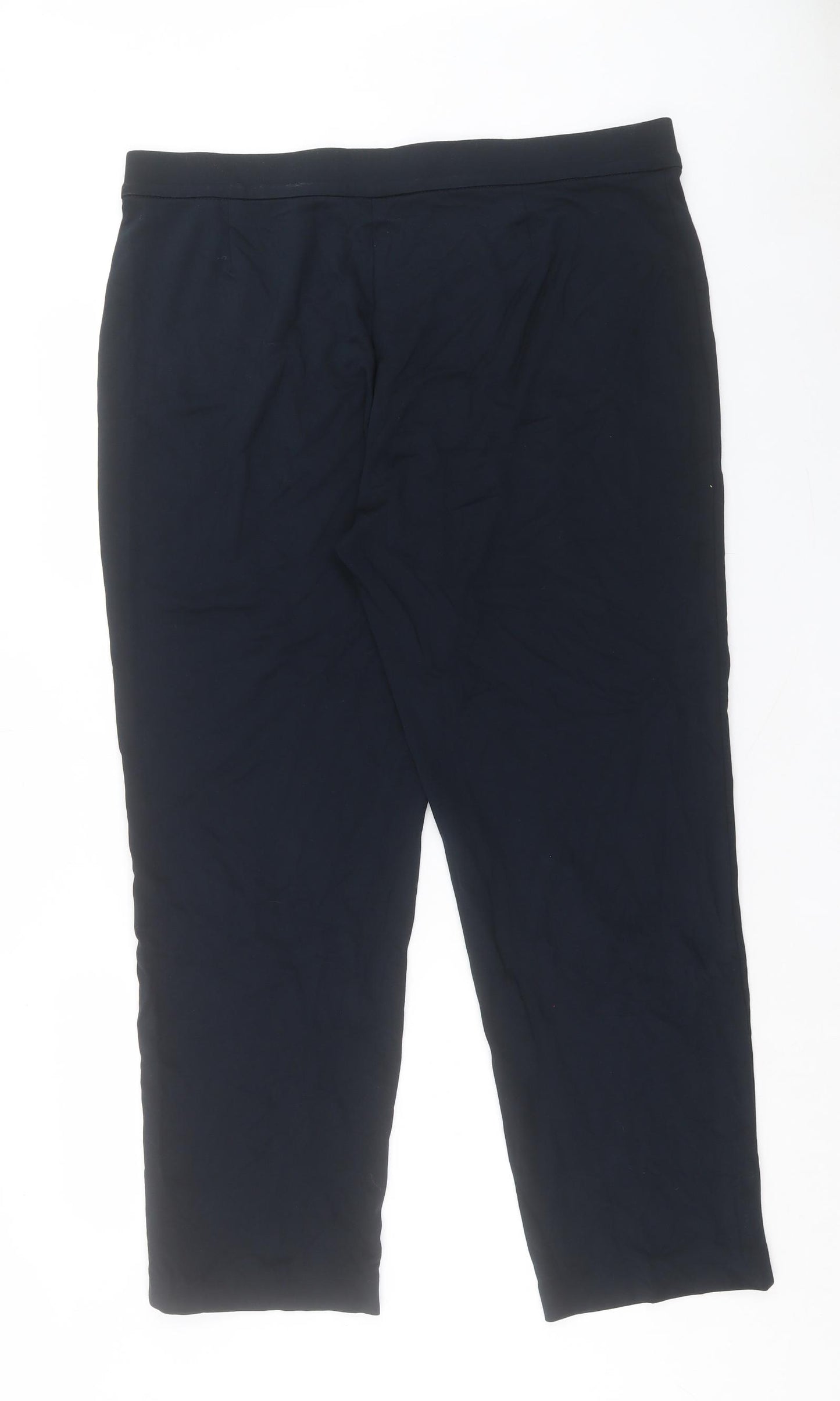 Marks and Spencer Womens Black Polyester Sweatpants Trousers Size 20 L30 in Regular