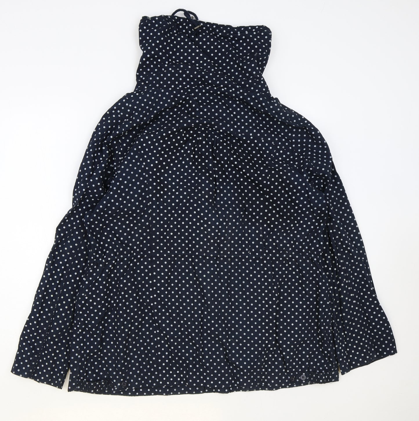 Dorothy Perkins Womens Blue Polka Dot Jacket Coat Size 16 Zip