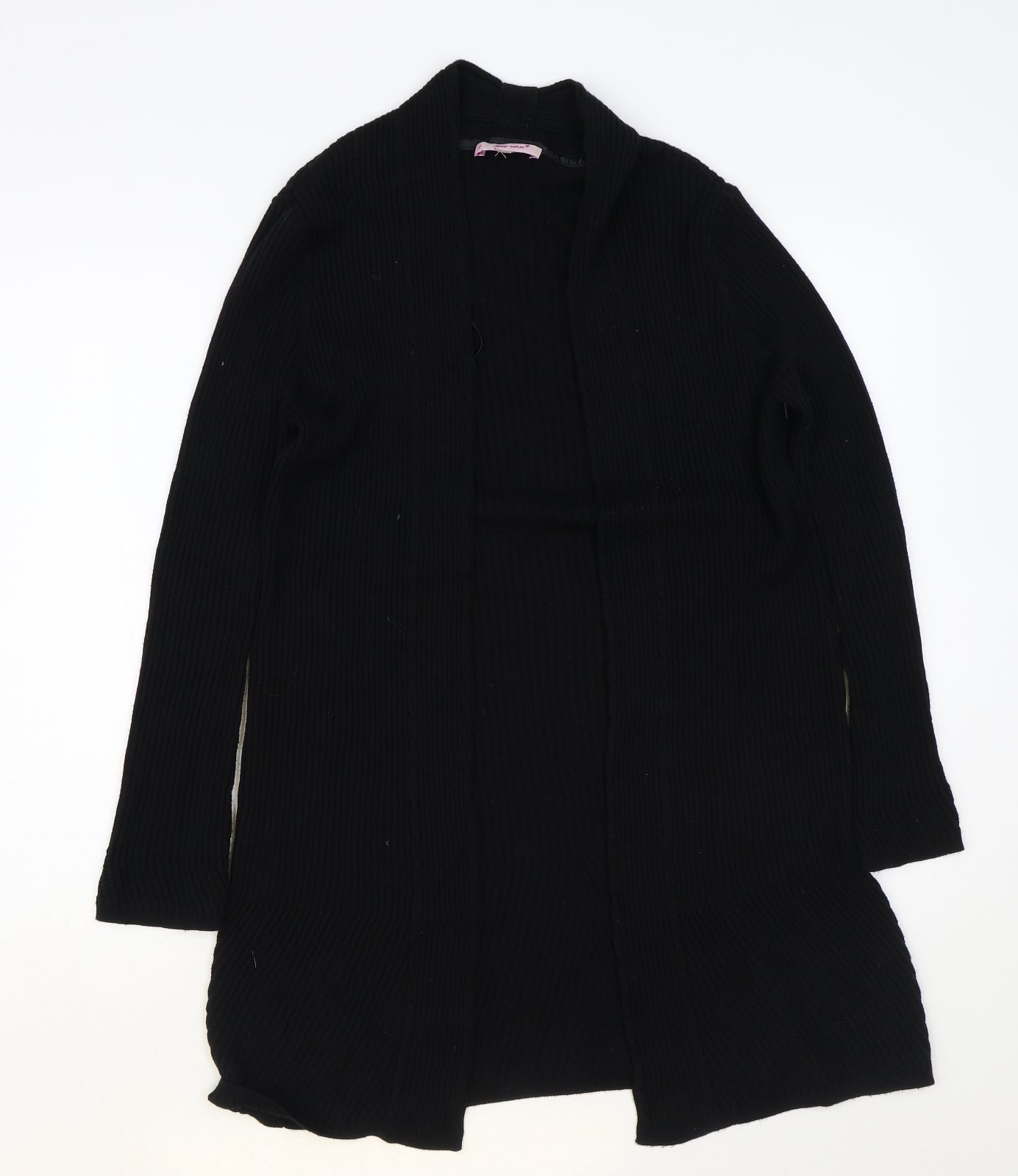 Per Una Womens Black V-Neck Acrylic Cardigan Jumper Size 16