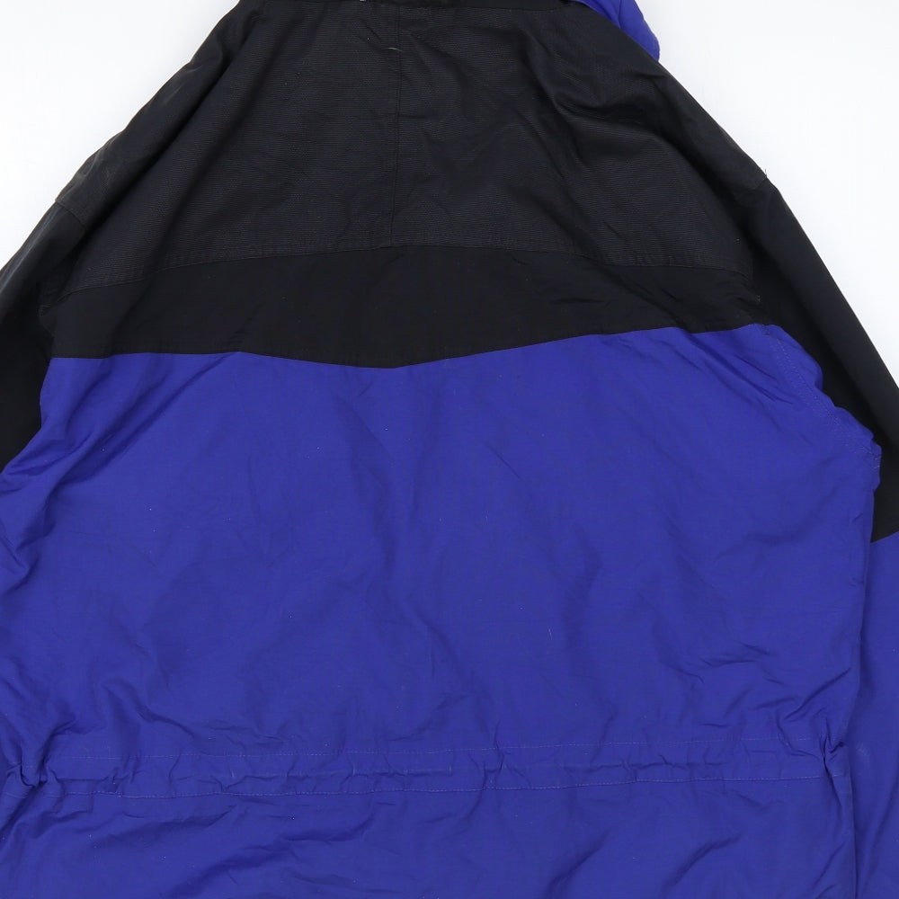 Kilmanock Mens Blue Rain Coat Coat Size L Zip