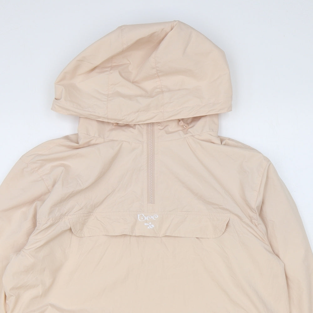 Bee Womens Pink Rain Coat Coat Size 2XL Zip