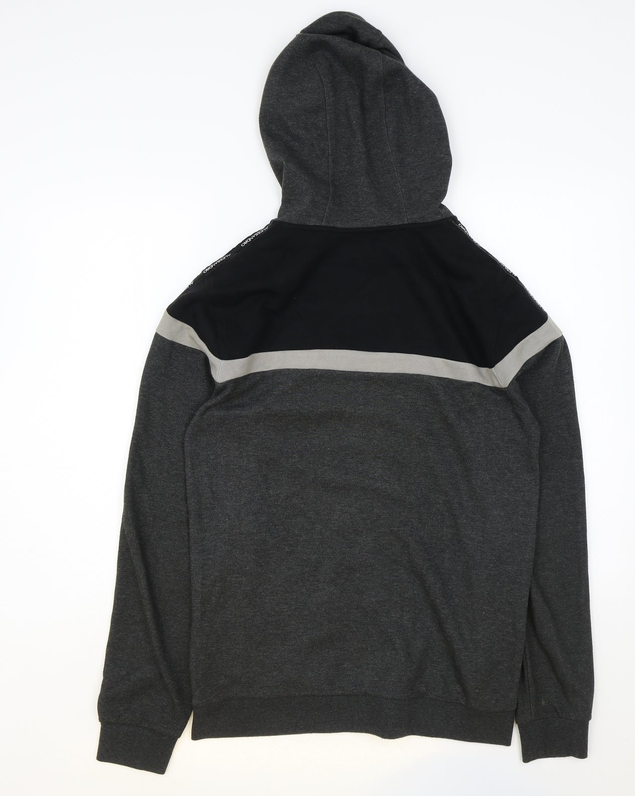 Alessandro Zavetti Mens Grey Polyester Full Zip Hoodie Size S