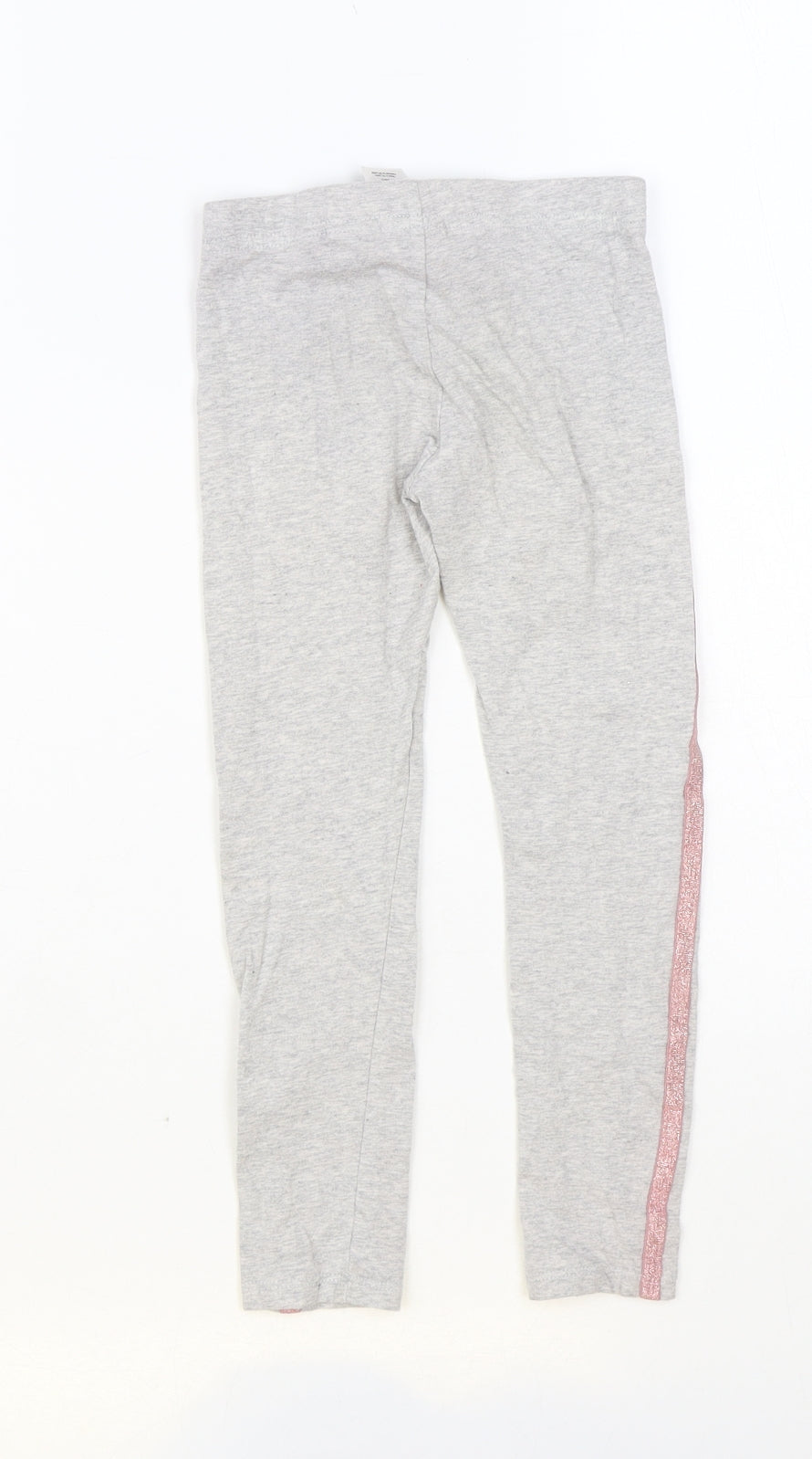 F&F Girls Grey Cotton Jogger Trousers Size 5-6 Years Regular Pullover