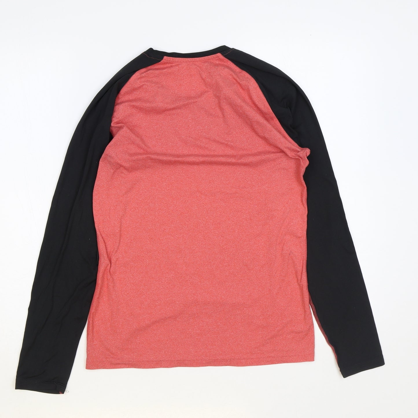 Crane Womens Red Polyester Basic T-Shirt Size S Round Neck Pullover