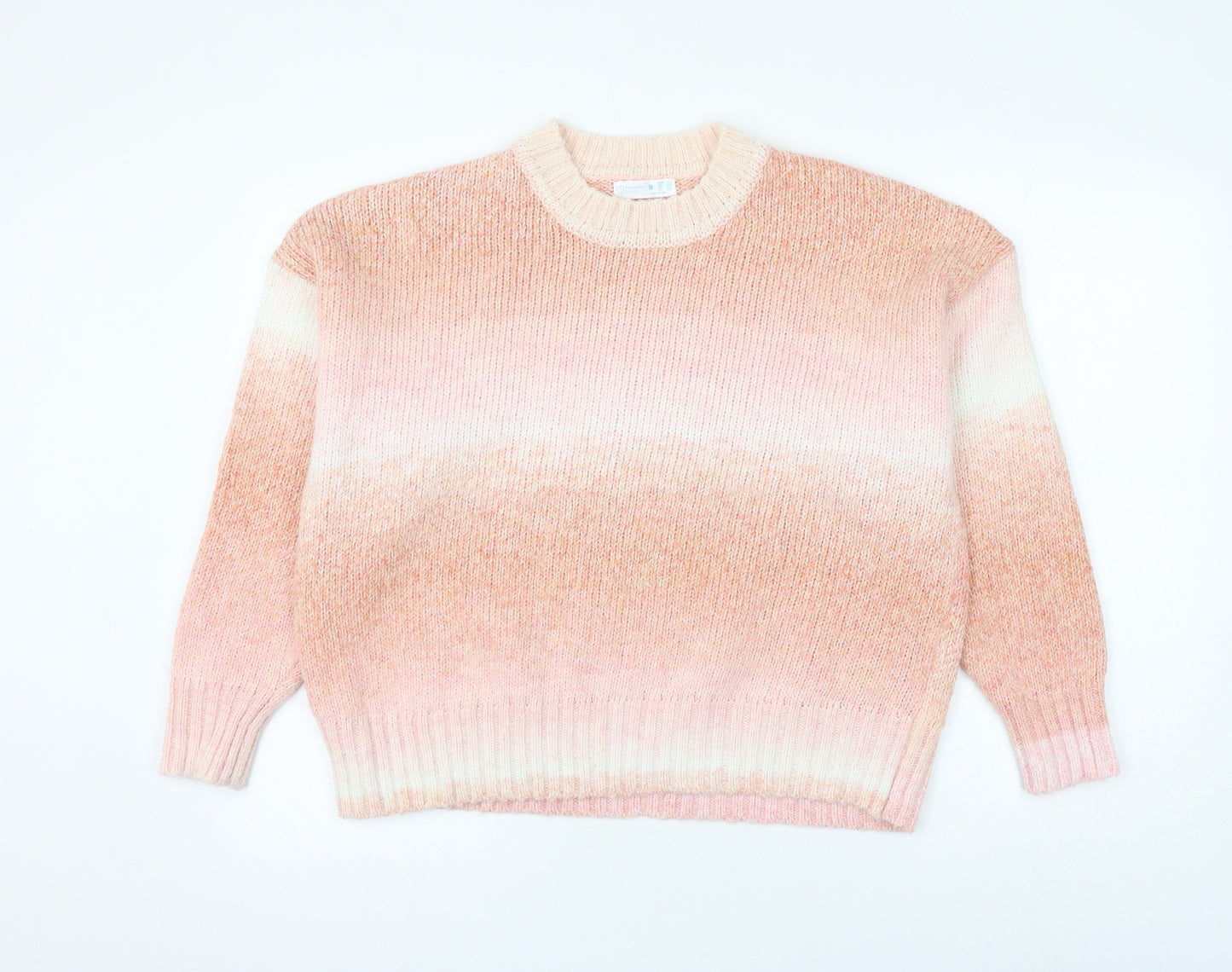 Primark Womens Pink Round Neck Polyester Pullover Jumper Size 12