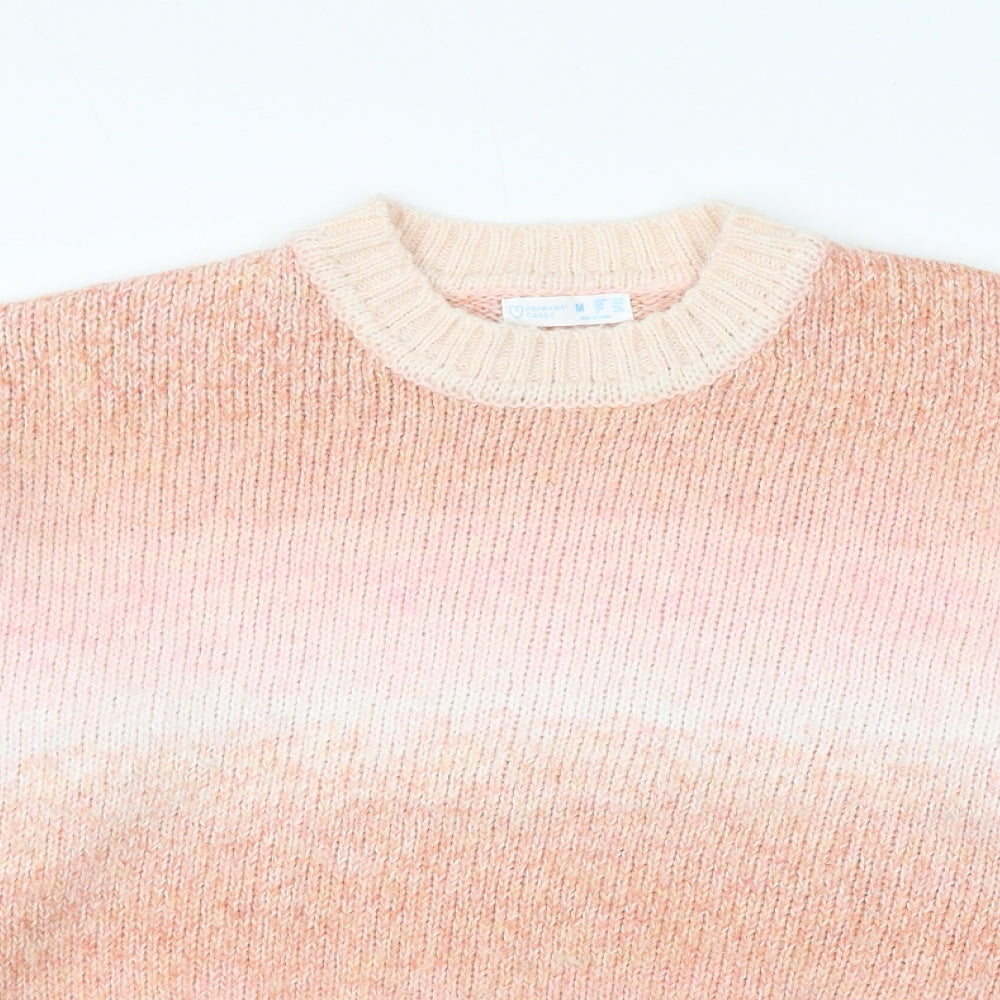 Primark Womens Pink Round Neck Polyester Pullover Jumper Size 12