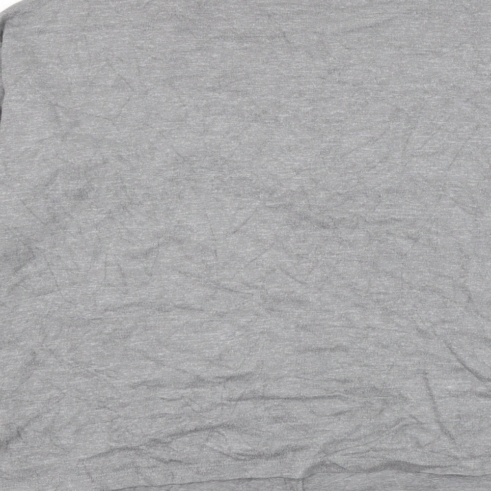 Marks and Spencer Womens Grey Round Neck Viscose Pullover Jumper Size 18