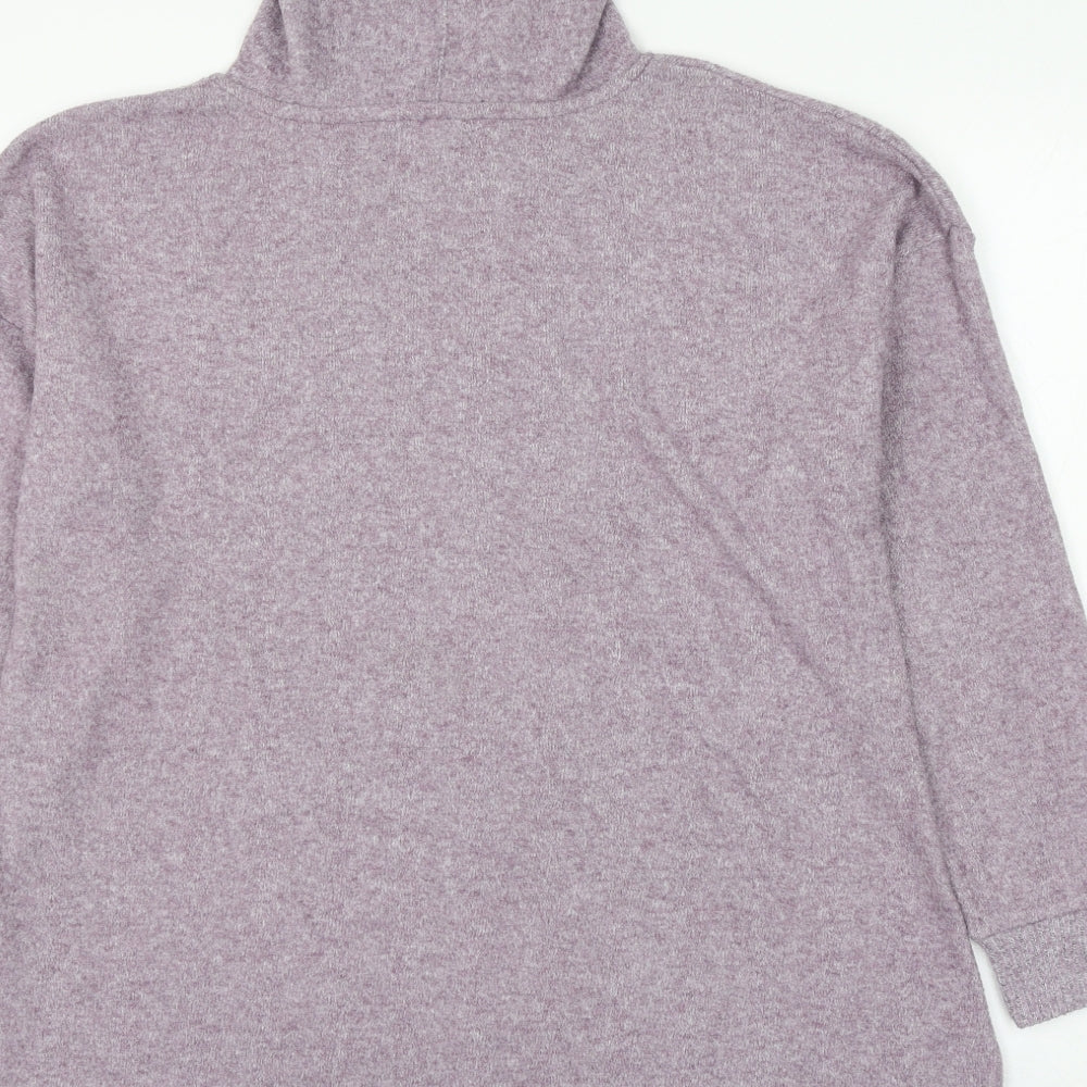 TU Womens Purple Polyester Pullover Hoodie Size 14 Pullover