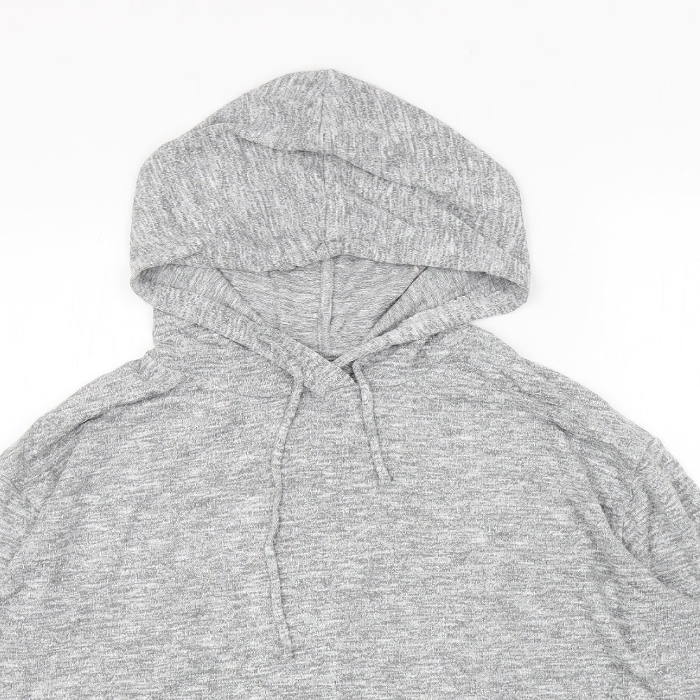 Papaya Womens Grey Polyester Pullover Hoodie Size XL Pullover