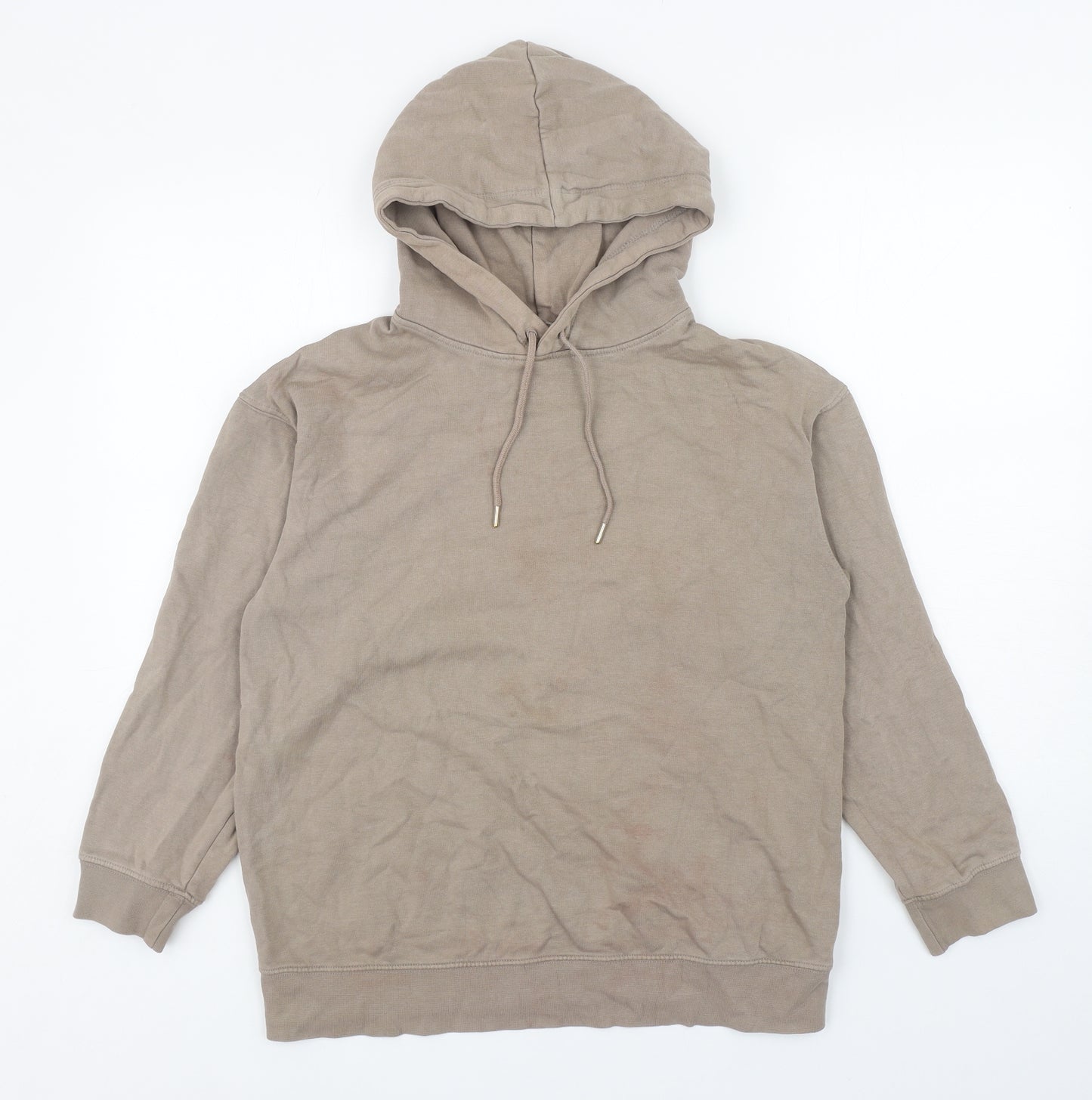 H&M Womens Brown Cotton Pullover Hoodie Size S Pullover