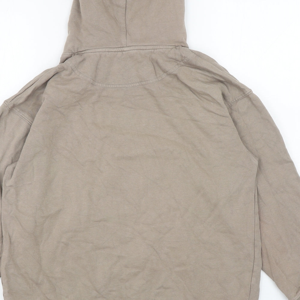 H&M Womens Brown Cotton Pullover Hoodie Size S Pullover