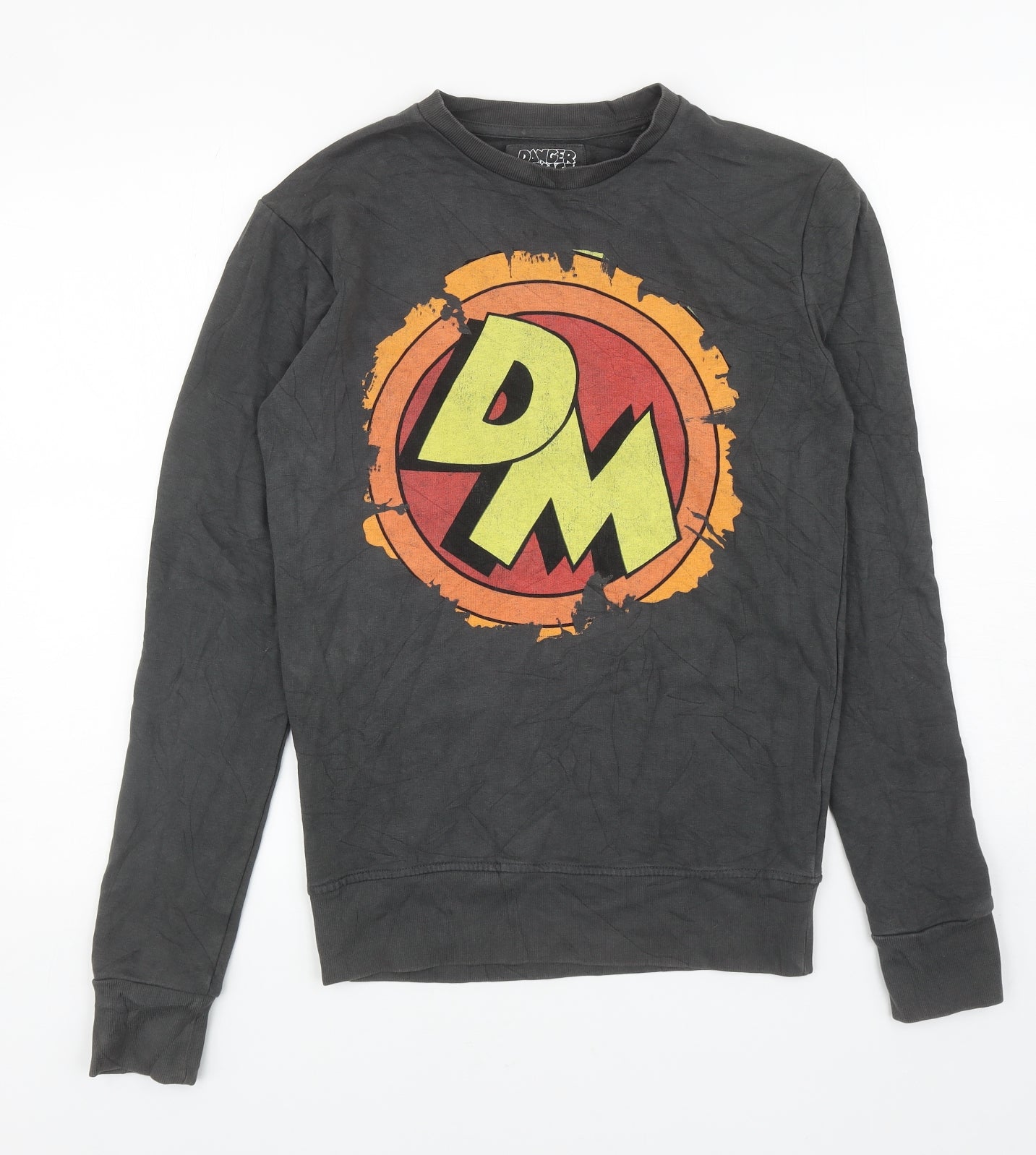 Cedar Wood State Mens Grey Cotton Pullover Sweatshirt Size XS - Danger Mouse
