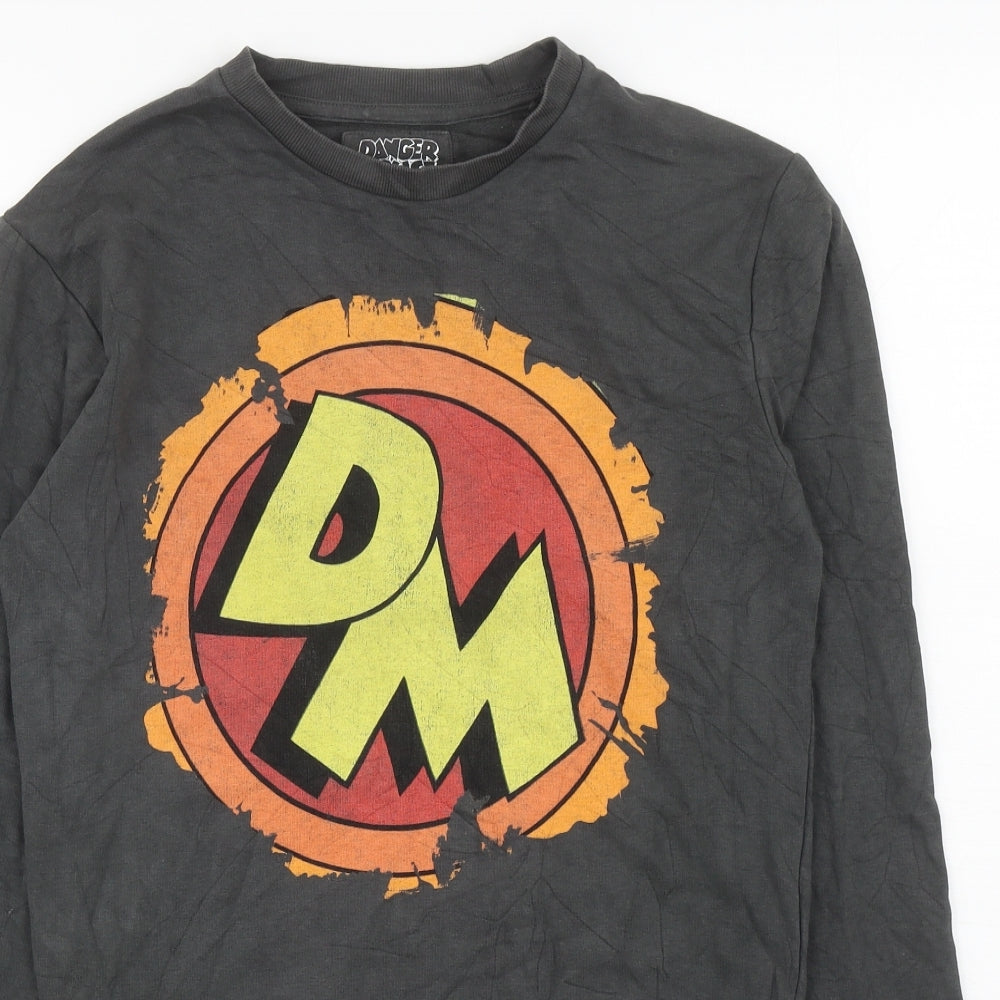 Cedar Wood State Mens Grey Cotton Pullover Sweatshirt Size XS - Danger Mouse