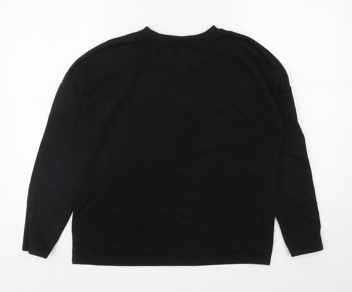 Papaya Womens Black Polyester Pullover Sweatshirt Size S Pullover - Love Heart