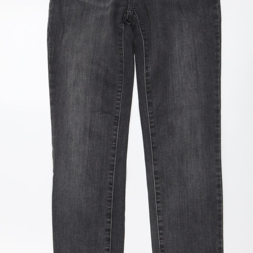 Signature by Levi Strauss & Co. Womens Grey Cotton Skinny Jeans Size 26 in L31 in Slim Button