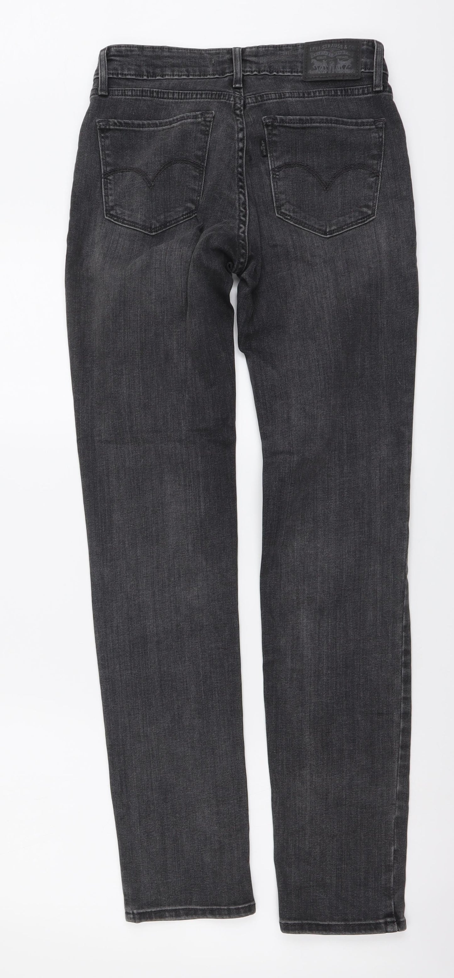 Signature by Levi Strauss & Co. Womens Grey Cotton Skinny Jeans Size 26 in L31 in Slim Button