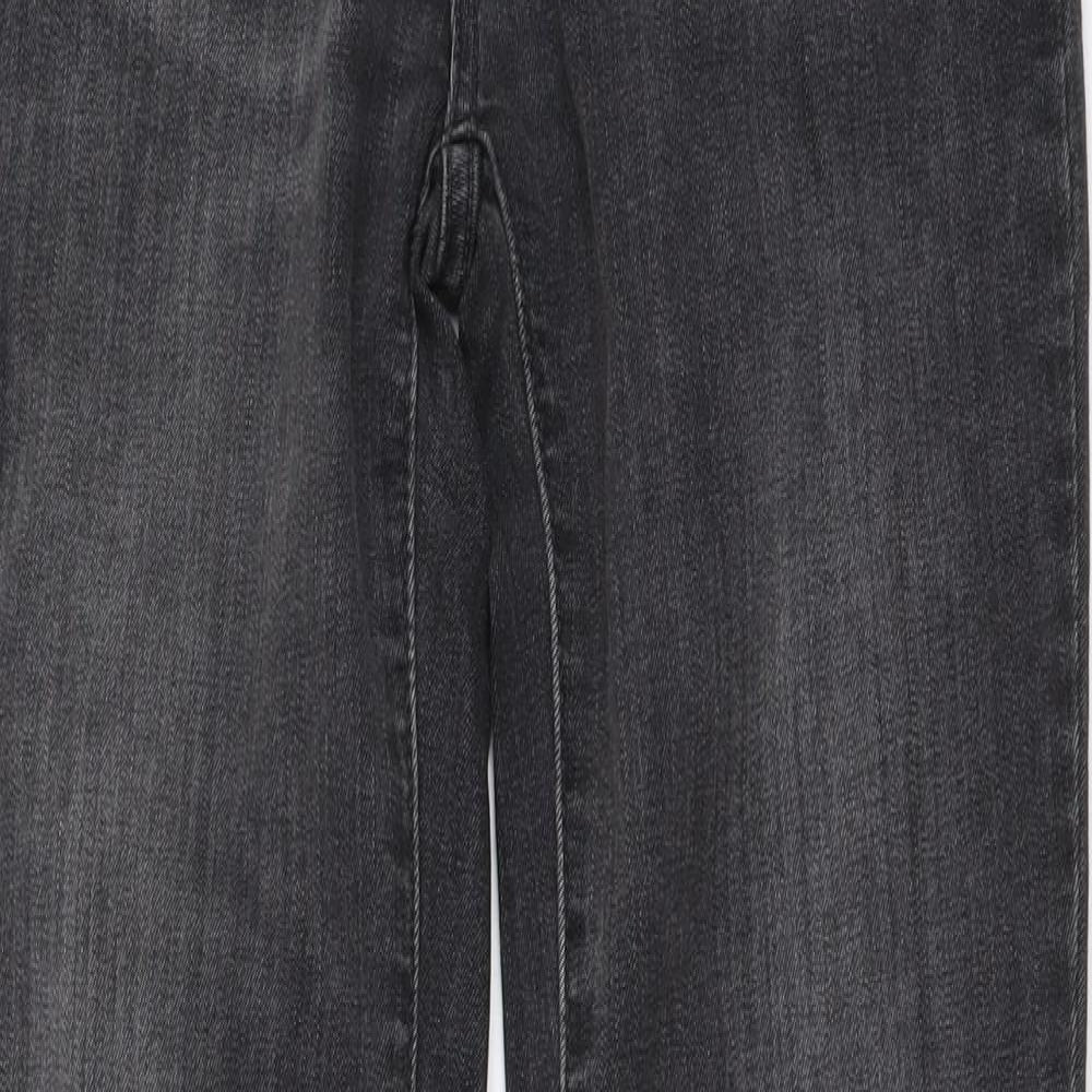 Signature by Levi Strauss & Co. Womens Grey Cotton Skinny Jeans Size 26 in L31 in Slim Button